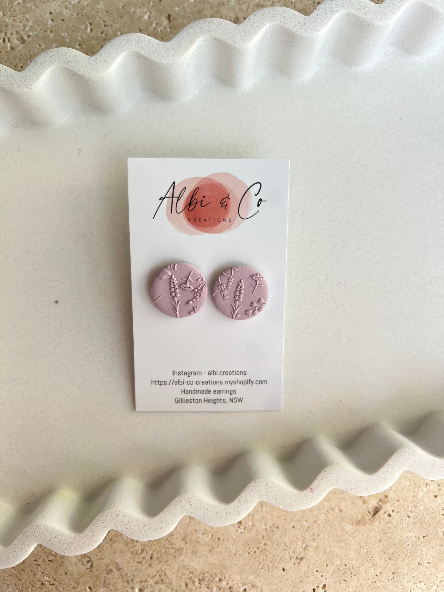 2cm Rose Leaf Stud
