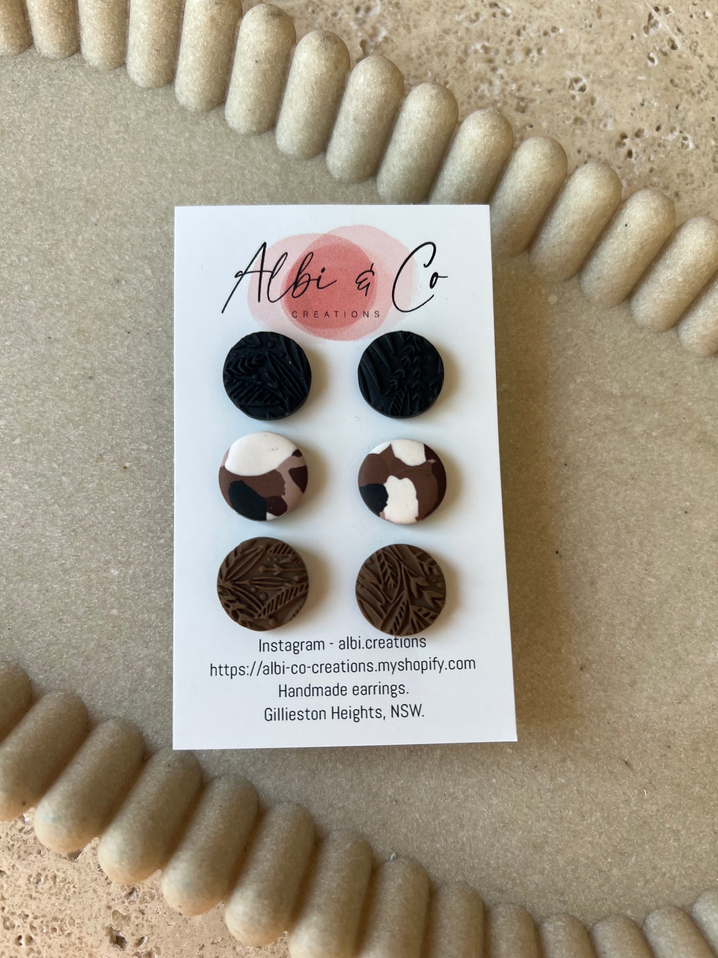 1.5cm Trio Stud Pack