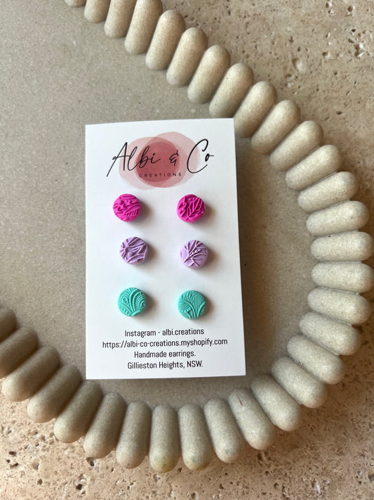 0.8cm Trio Stud Pack