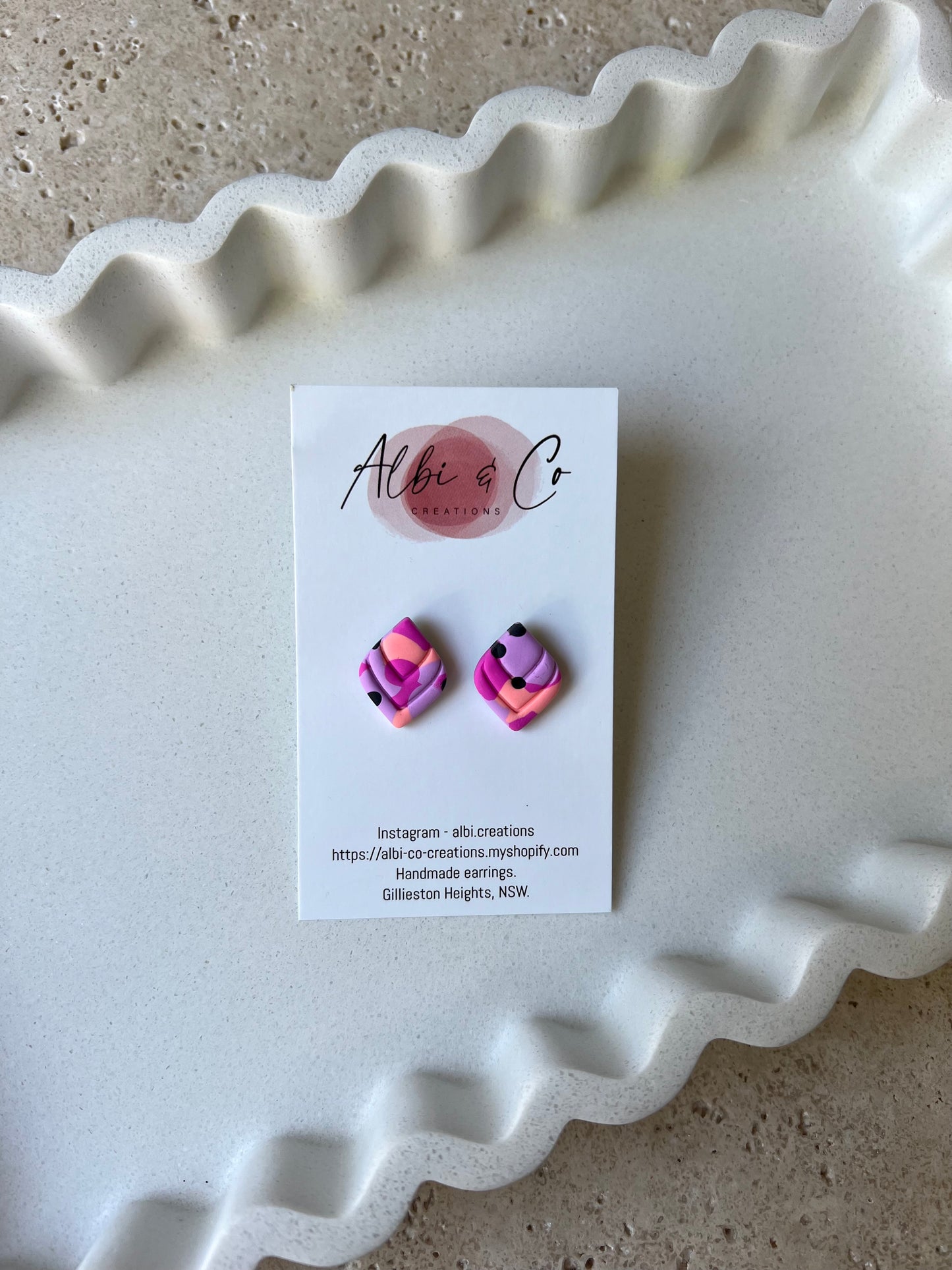 1.5cm Patch Lila Stud