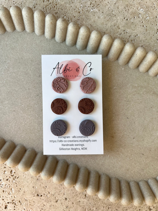 1.5cm Trio Stud Pack