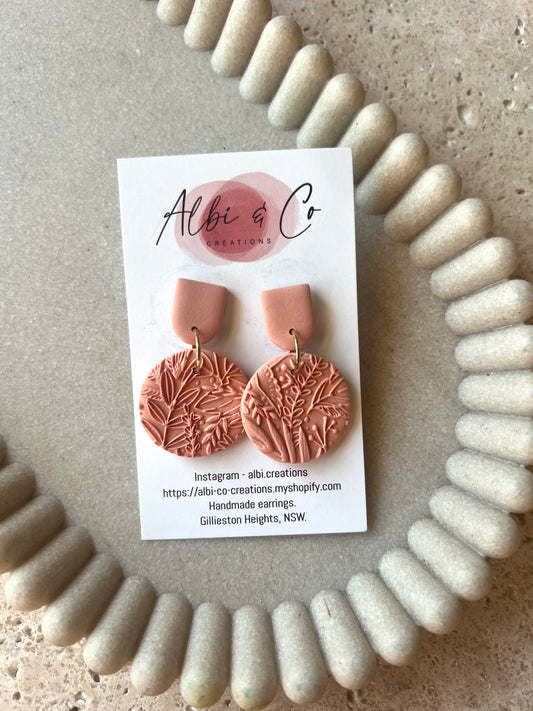 Coral Sadie Dangles