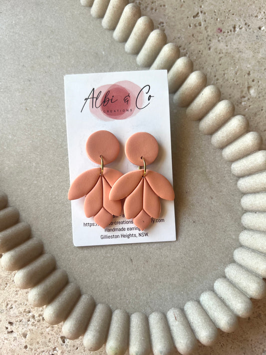 Coral Leaf Dangles