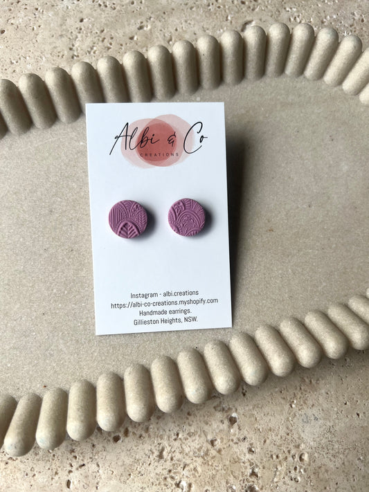 1.5cm Magenta Lyrah Stud