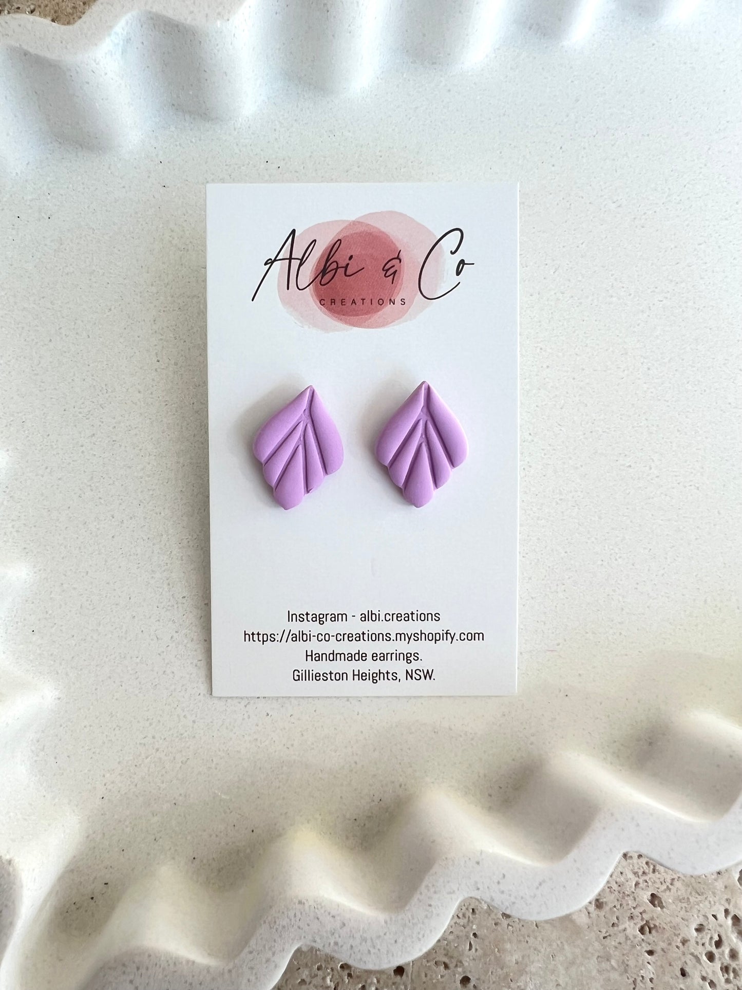 2cm Lilac Mila Stud