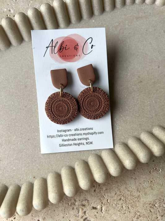 Brown Petite Bohala Dangles