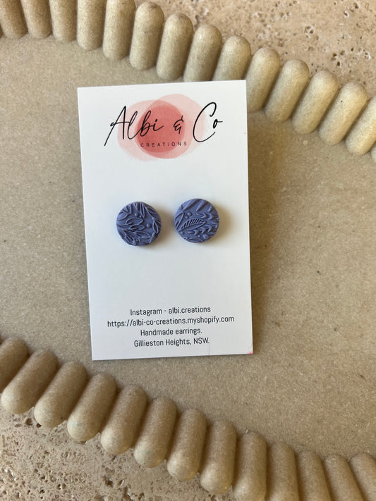 1.5cm Blue / Purple Sadie Stud