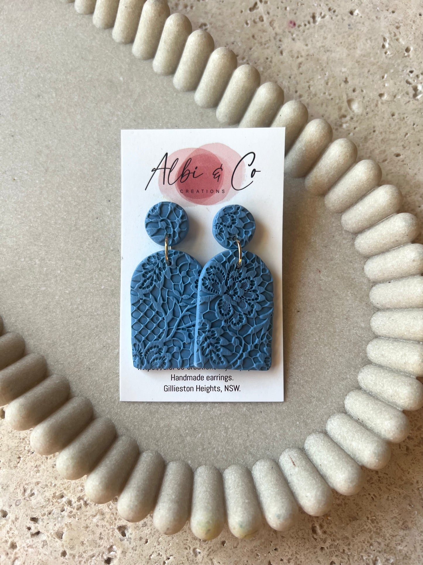 Blue Lace Arch Dangles