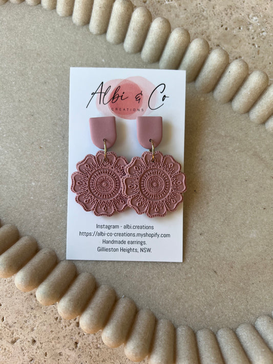Rose Boho Dangles