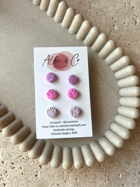 0.8cm Trio Stud Pack