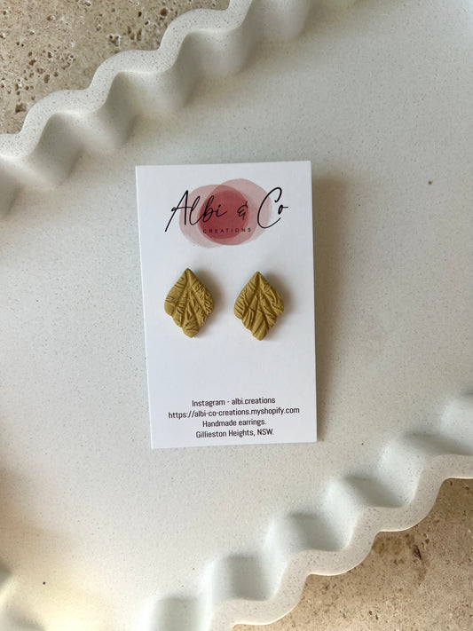 2cm Mustard Mila Stud
