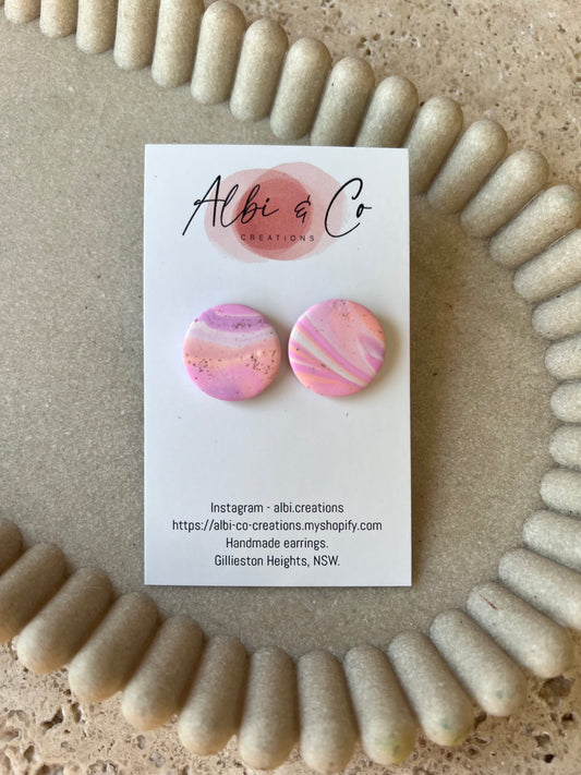 2cm Swirl Stud
