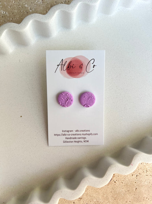 1.5cm Lilac Lyrah Stud
