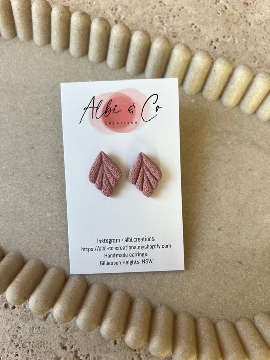 2cm Rose Lila Stud