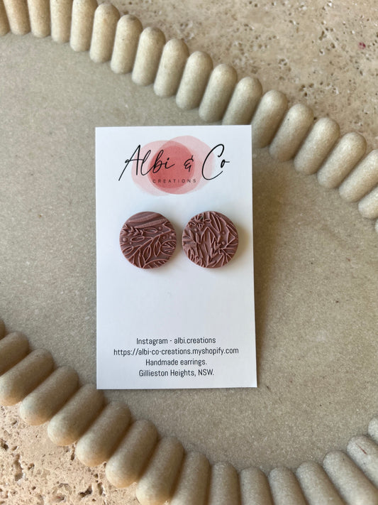2cm Rose Sadie Stud