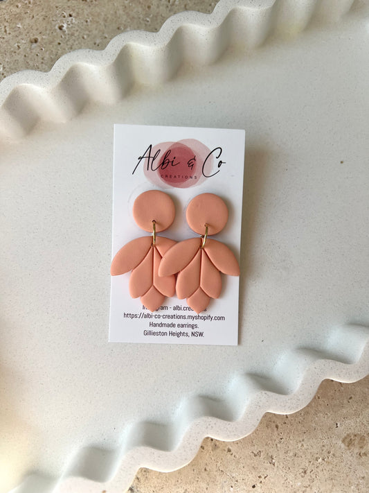 Peach Leaf Dangles