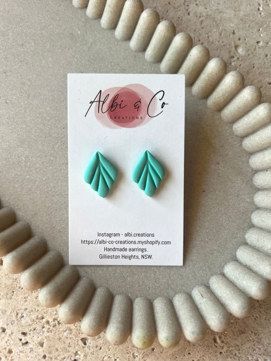 2cm Aqua Lila Stud