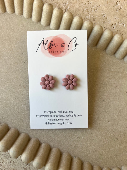 1.5cm Rose Flower Stud