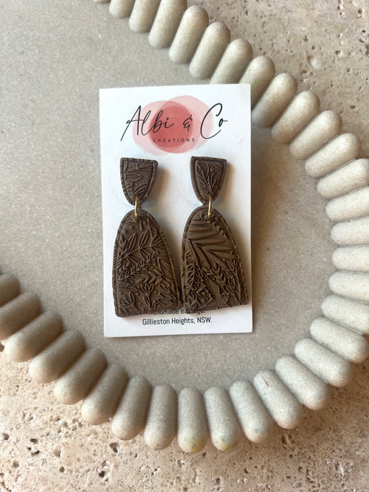 Chocolate Brown Sadie Dangles