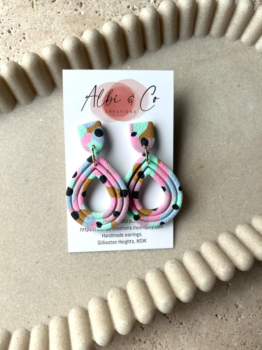Patch Tear Drop Dangles