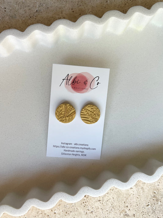 2cm Mustard Sadie Stud