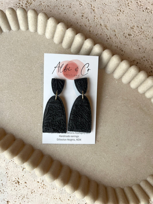 Black Sadie Arch Dangles