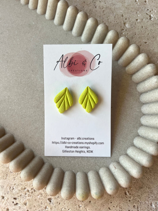 2cm Lime Lila Stud