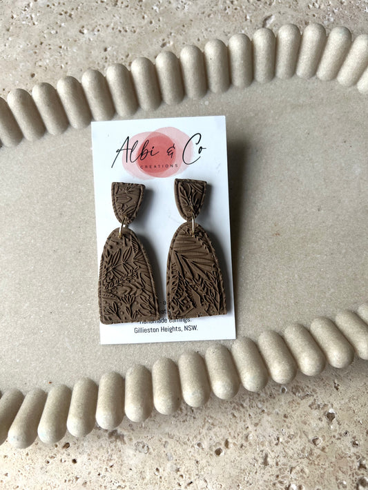 Brown Sadie Arch Dangles