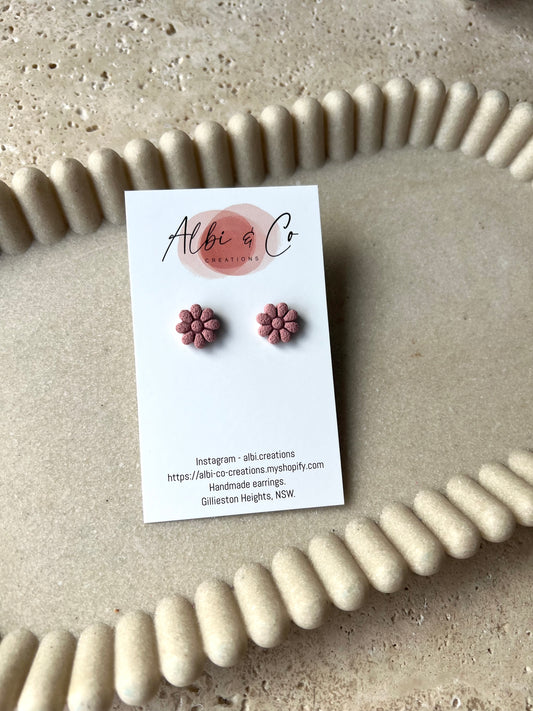 1cm Rose Flower Stud