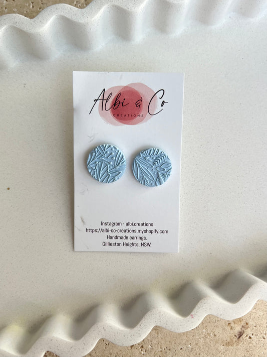 2cm Baby Blue Sadie Stud