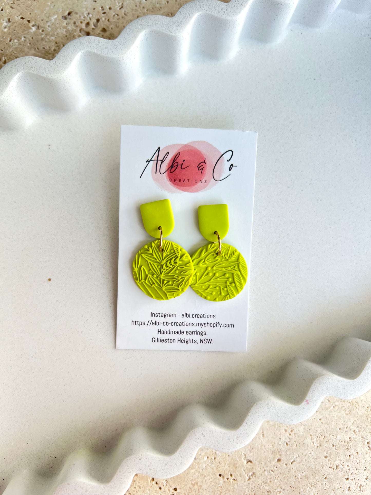 Lime Sadie Dangles