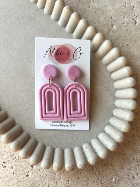 Pink Arch Dangles