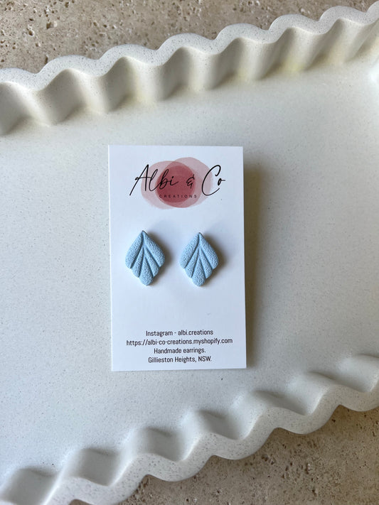2cm Baby Blue Mila Stud