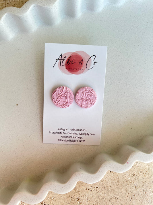 2cm Baby Pink Sadie Stud