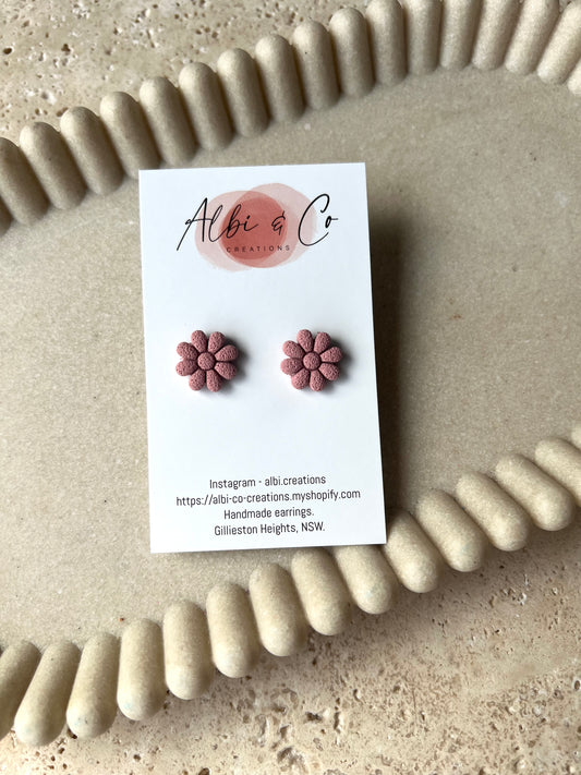 1.5cm Rose Flower Stud