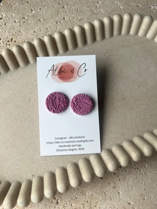 2cm Purple Sadie Stud