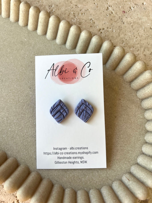 1.5cm Blue / Purple Sadie Mila Stud