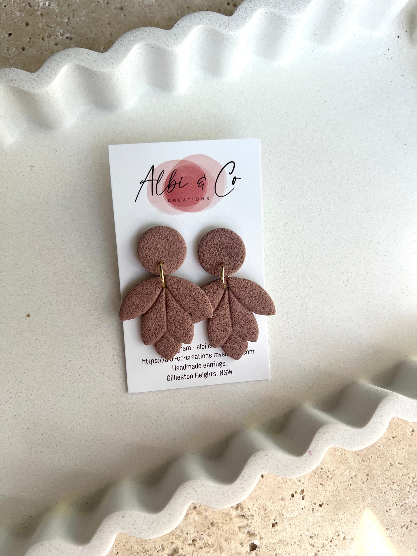 Rose Leaf dangles